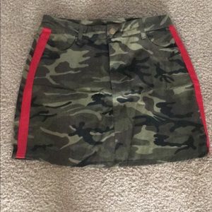 Camouflage Large Mini Skirt from Forever21